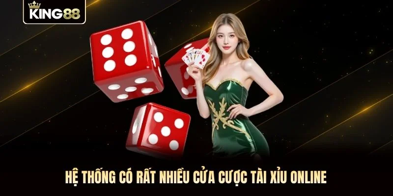 Hệ thống có rất nhiều cửa cược Tài Xỉu Online